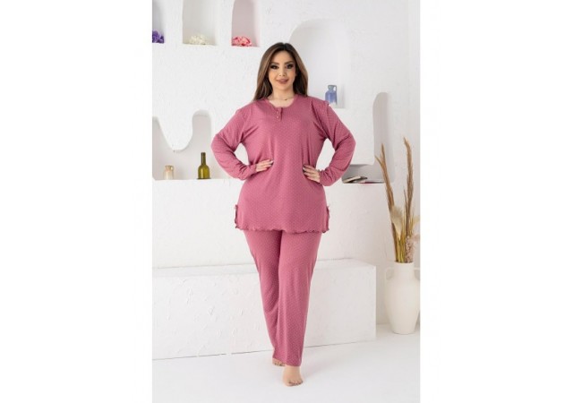 Pijamale Dama Battal Compact Penye Baki 21